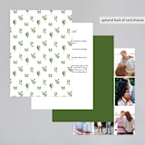 "Leaf Arc" - Wedding Invitations in Sage by Ariel Rutland - Back of Card