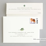 "Leaf Arc" - Wedding Invitations in Sage by Ariel Rutland - FREE Recipient Addressing