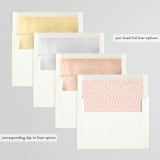 "Bold Type" - Wedding Invitations in Parrot by Owl and Toad - Envelope Liner Options