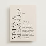 "Ascent" - Wedding Invitations in Ecru by Erica Krystek - Front