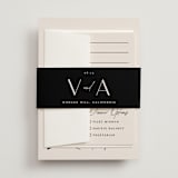"Ascent" - Wedding Invitations in Ecru by Erica Krystek - Assembled with Belly Band