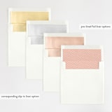 "Palm" - Wedding Invitations in Salmon by Lauren Chism - Envelope Liner Options
