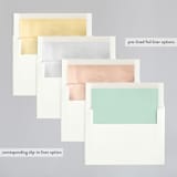 "Notable" - Wedding Invitations in Robins Egg by Olivia Raufman - Envelope Liner Options