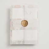 "boho desert" - Wedding Invitations in Sand by Cass Loh - Assembled with Vellum Wrap and Wax Seal