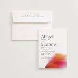 "Flamenco" - Wedding Invitations in Hibiscus by Catherine Culvenor - Invitation with Envelope