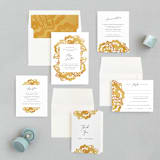 "Sparks" - Wedding Invitations in Sunshine by Corie Page - Invitation Suite