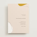 "Trust" - Wedding Invitations in Ochre by Wendy Chung - Front