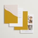 "Trust" - Wedding Invitations in Ochre by Wendy Chung - Back of Card Options