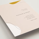 "Trust" - Wedding Invitations in Ochre by Wendy Chung - Detail