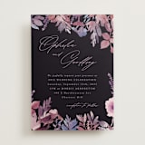 "Romantic Florals" - Wedding Invitations in Violet by Hooray Creative - Front