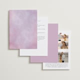 "Romantic Florals" - Wedding Invitations in Violet by Hooray Creative - Back of Card Options