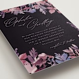 "Romantic Florals" - Wedding Invitations in Violet by Hooray Creative - Detail