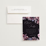 "Romantic Florals" - Wedding Invitations in Violet by Hooray Creative - Invitation with Envelope