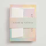 "marshmallow" - Wedding Invitations in Sunrise by Petra Kern - Assembled with Belly Band