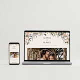 "Secret Garden" - Wedding Invitations in Blush by Susan Moyal - FREE Wedding Website