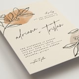 "leaf contour" - Wedding Invitations in Natural by Susan Zinader - Detail