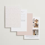 "Echo" - Wedding Invitations in Rust by Jennifer Wick - Back of Card Options