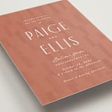 "Echo" - Wedding Invitations in Rust by Jennifer Wick - Detail