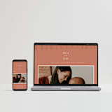 "Echo" - Wedding Invitations in Rust by Jennifer Wick - FREE Wedding Website