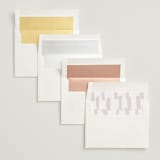 "Echo" - Wedding Invitations in Rust by Jennifer Wick - Envelope Liner Options