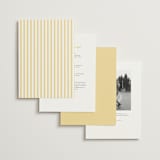 "Curved frame" - Wedding Invitations in Citrine by Emily Betts - Back of Card Options