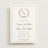 "Monogramed" - Wedding Invitations in Blush by Susan Moyal - Front