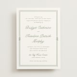 "Court" - Wedding Invitations in Leaf by Kate Ahn - Front