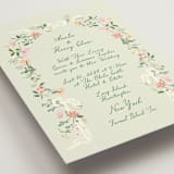 "spring draped garland" - Wedding Invitations in Spring by Phrosné Barwood - Detail