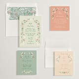 "spring draped garland" - Wedding Invitations in Spring by Phrosné Barwood - Invitation Suite
