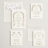 "spring draped garland" - Wedding Invitations in Dusty Rose by Phrosné Barwood - Invitation Suite