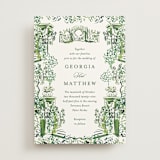 "gates and pillars" - Wedding Invitations in Sap by Becky Nimoy - Front