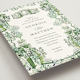 "gates and pillars" - Wedding Invitations in Sap by Becky Nimoy - Detail