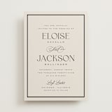 "Galleria" - Wedding Invitations in Onyx by Laura Hankins - Front