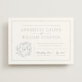 "Love Beyond Measure" - Wedding Invitations in Mineral by Oscar and Emma - Karly Depew - Front