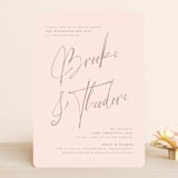 "Signature Style" - Wedding Invitations in Champagne by Design Lotus - Front