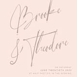 "Signature Style" - Wedding Invitations in Champagne by Design Lotus - Close-Up