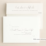 "Signature Style" - Wedding Invitations in Champagne by Design Lotus - FREE Recipient Addressing
