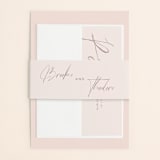 "Signature Style" - Wedding Invitations in Champagne by Design Lotus - Assembled