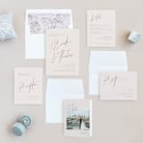 "Signature Style" - Wedding Invitations in Champagne by Design Lotus - Invitation Suite