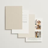 "Edge" - Wedding Invitations in Linen by Kelly Schmidt - Back of Card Options