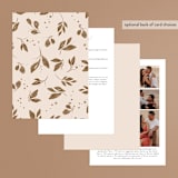 "Painterly Florals" - Wedding Invitations in Scarlet by Vivian Yiwing - Back of Card