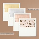 "Painterly Florals" - Wedding Invitations in Scarlet by Vivian Yiwing - Envelope Liner Options