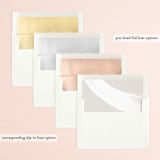 "Swoon" - Wedding Invitations in Cream by Lindsay Stetson Thompson - Envelope Liner Options