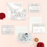 "Swoon" - Wedding Invitations in Cream by Lindsay Stetson Thompson - Invitation Suite