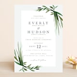 "Botanical Frame" - Wedding Invitations in Fern by Kate Ahn - Front