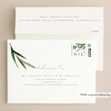 "Botanical Frame" - Wedding Invitations in Fern by Kate Ahn - FREE Recipient Addressing