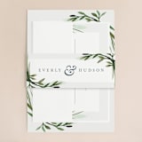 "Botanical Frame" - Wedding Invitations in Fern by Kate Ahn - Assembled