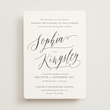 "Nothing Compares To You" - Wedding Invitations in Cream by Design Lotus - Front
