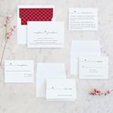 "Love Connection" - Wedding Invitations in Red Hot by Kim Dietrich Elam - Invitation Suite