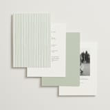 "Greenery crest" - Wedding Invitations in Sage by Sarah Knight - Back of Card Options